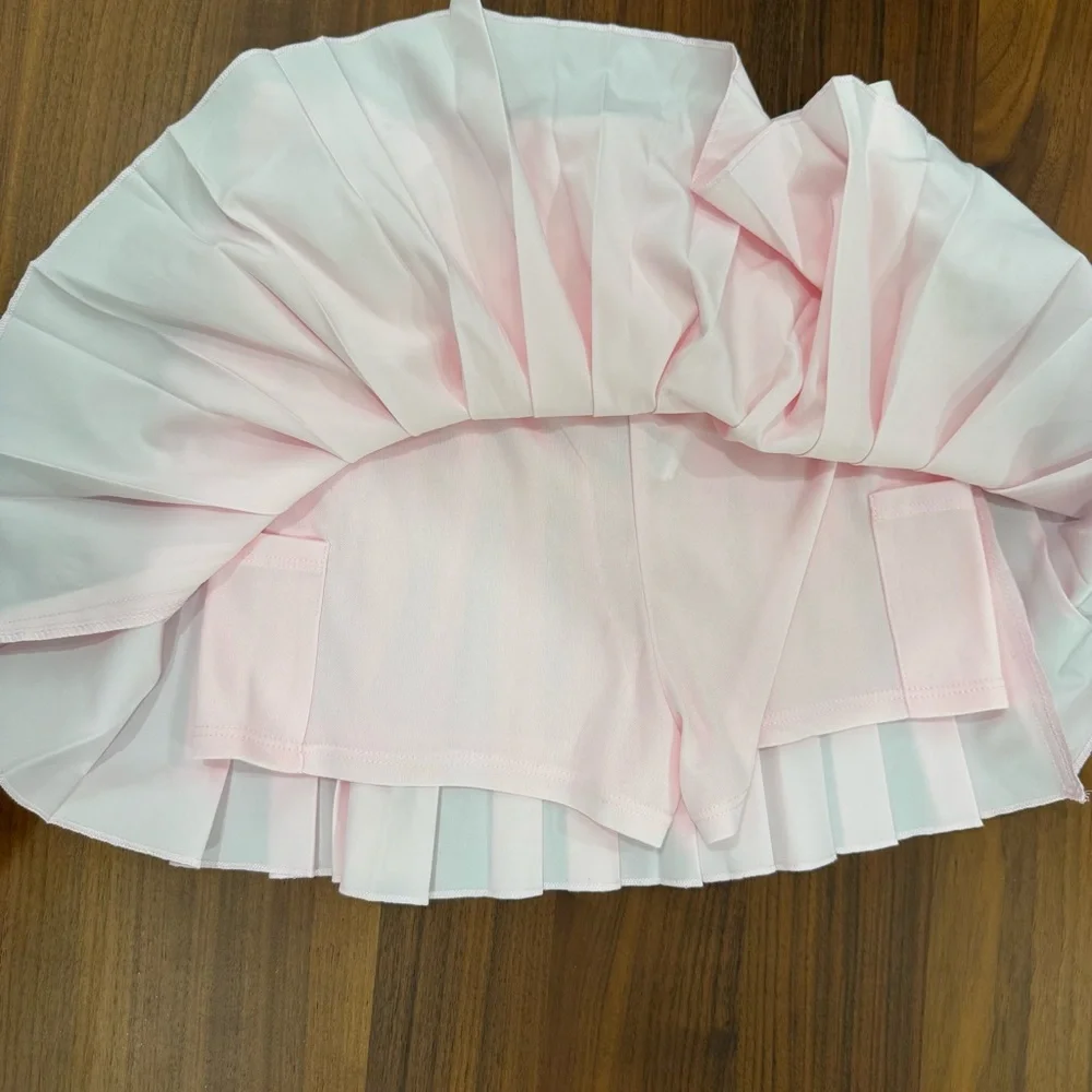 Forever 21 Pale Pink Pleated Mini Skirt - Picture 10 of 11